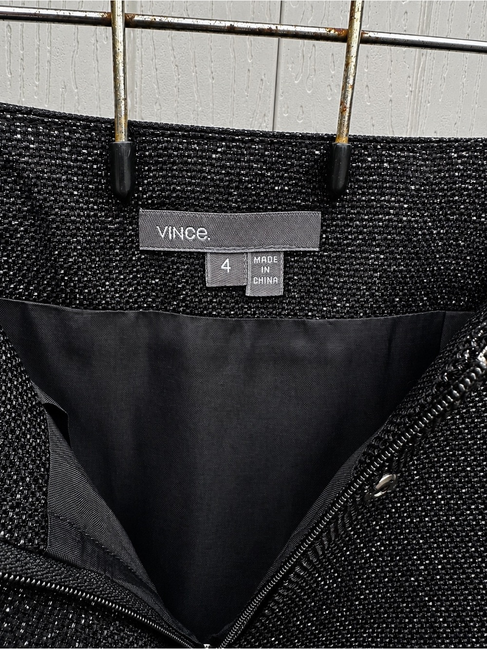 Vince Black Sparkle Mini Skirt Size 4